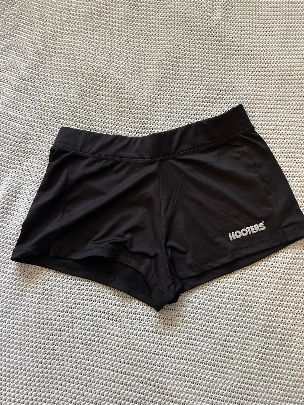 Hooters Black Performance Women's Athletic Shorts